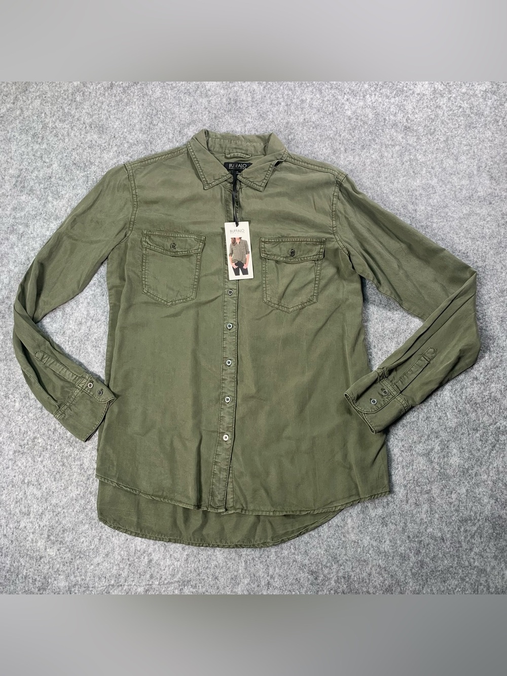 Buffalo David Bitton Utility Shirt Jacket in Olive
